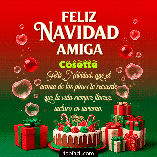 GIF de Cosette - Feliz Navidad Amiga