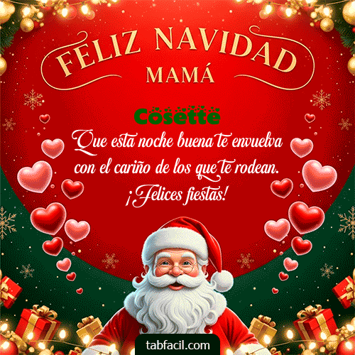 GIF de Cosette - Feliz Navidad Mamá
