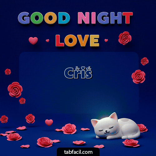 GIF Animado de Buenas Noches para Cris - Buenas Noches Hada