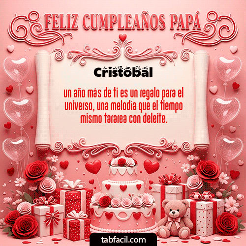 Gif Feliz Cumpleaños Papá Cristóbal