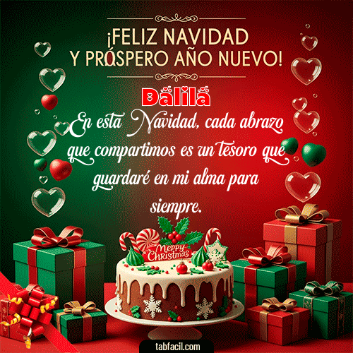 Gif Feliz Navidad y Próspero Año Nuevo Feliz Navidad Dalila