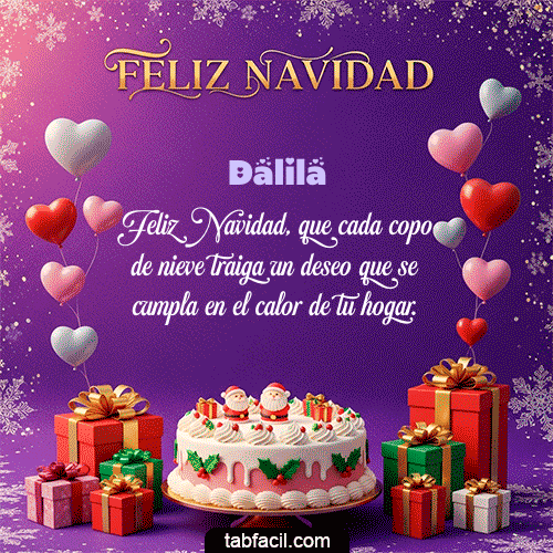 MERRY CHRISTMAS Feliz Navidad Dalila