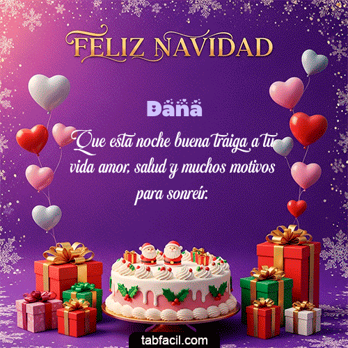 MERRY CHRISTMAS Feliz Navidad Dana