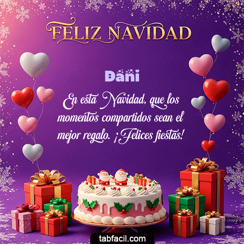 Gif MERRY CHRISTMAS Feliz Navidad Dani