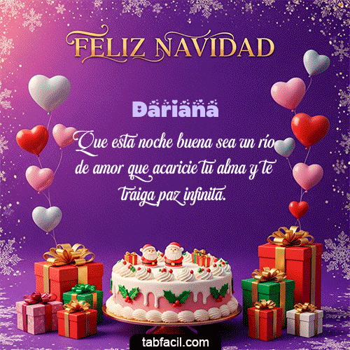 MERRY CHRISTMAS Feliz Navidad Dariana