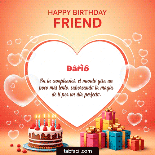 Gif Happy Birthday Friend Darío