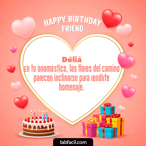 Gif Happy Birthday Friend Delia
