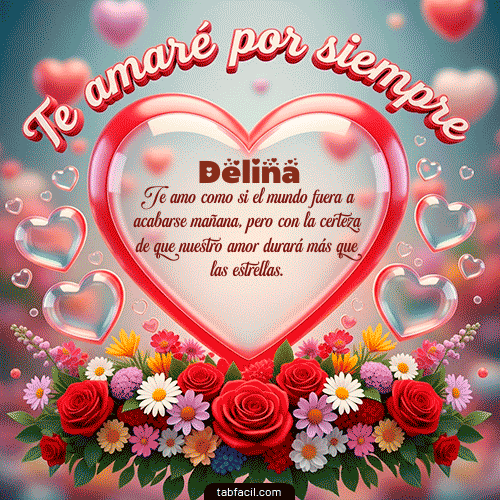 GIF de Delina - Te amaré por siempre