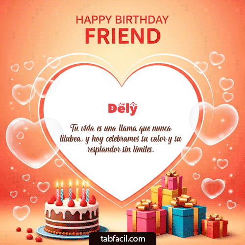 Gif Happy Birthday Friend Dely