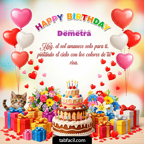 Gif Happy BirthDay Demetra