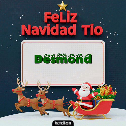 GIF Animado de Feliz Navidad para Desmond - Feliz Navidad Tío