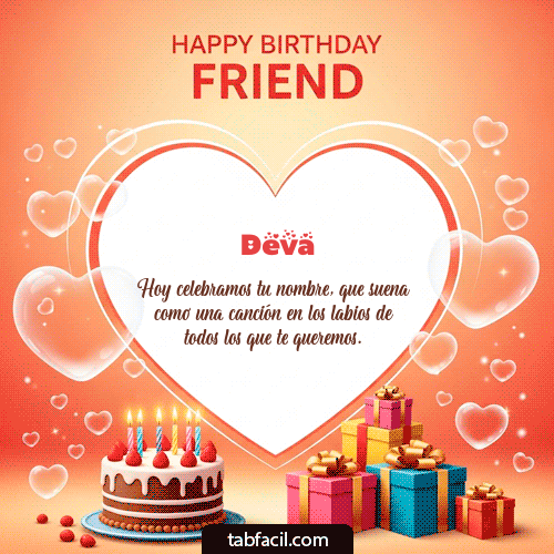 Gif Happy Birthday Friend Deva