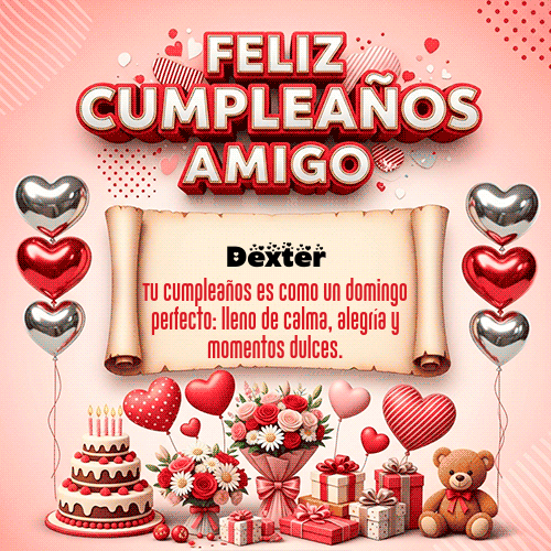 Gif Feliz Cumpleaños Amigo Dexter