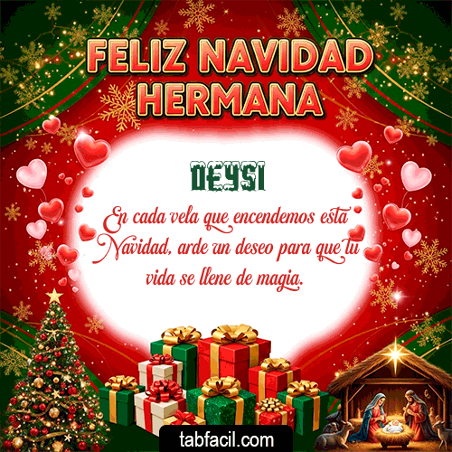 Feliz Navidad Hermana Feliz Navidad Deysi