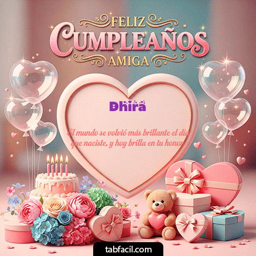 Gif Amiga Feliz Cumpleaños Dhira