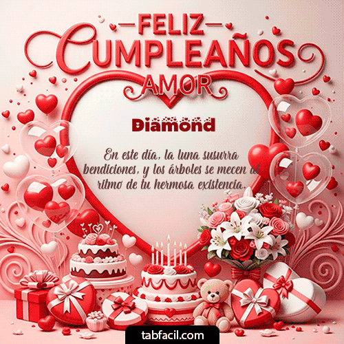 Gif Feliz Cumpleaños Amor Diamond