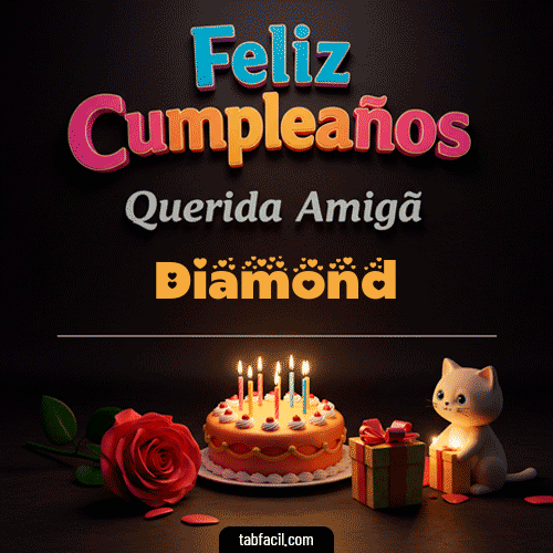 Feliz Cumpleaños Querida Amiga Diamond