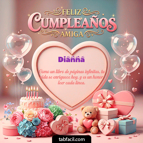 Gif Amiga Feliz Cumpleaños Dianna