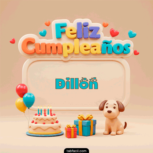 Feliz Cumpleaños Dillon