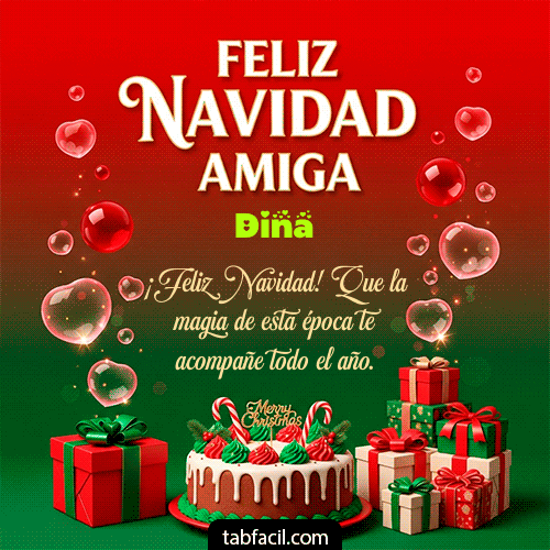 Feliz Navidad Amiga Feliz Navidad Dina