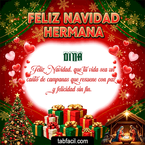 Feliz Navidad Hermana Feliz Navidad Dina