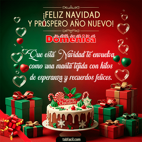 Feliz Navidad y Próspero Año Nuevo Feliz Navidad Domenica