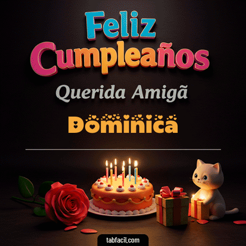 Feliz Cumpleaños Querida Amiga Dominica