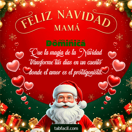 GIF de Dominica - Feliz Navidad Mamá