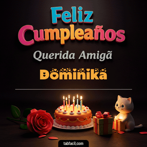 Feliz Cumpleaños Querida Amiga Dominika