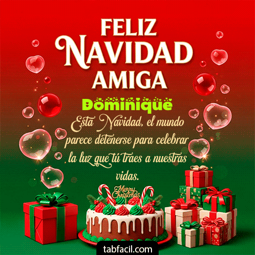 Feliz Navidad Amiga Feliz Navidad Dominique