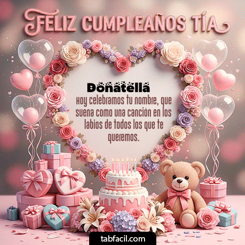 GIF de Donatella - Feliz Cumpleaños Tía
