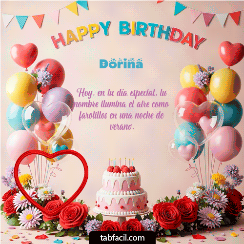 GIF Animado de Feliz Cumpleaños para Dorina - Happy birthday, my friend!