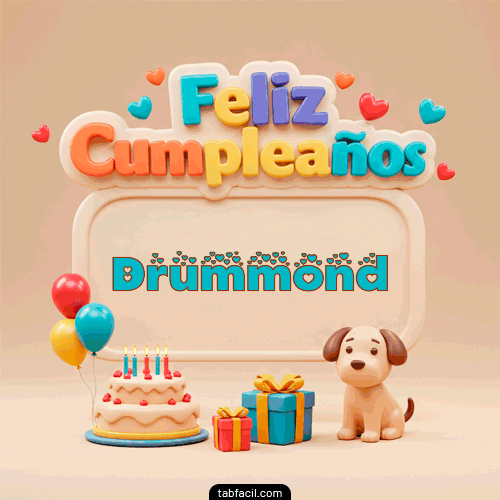 Feliz Cumpleaños Drummond
