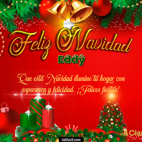 GIF Animado de Feliz Navidad para Eddy - Feliz Navidad
