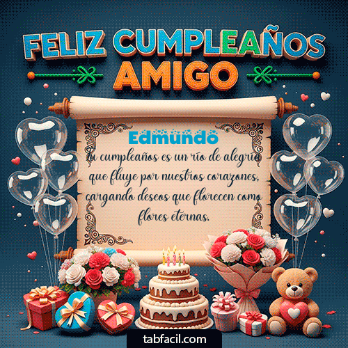 Gif Feliz Cumpleaños Amigo Edmundo
