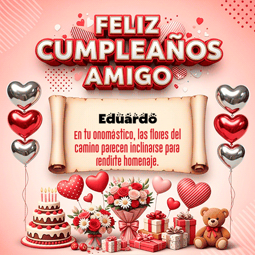Gif Feliz Cumpleaños Amigo Eduardo