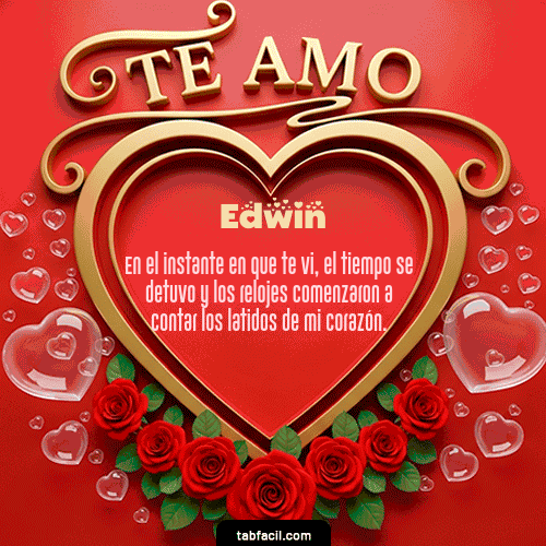 Gif Te Amo Feliz Dia Amor Edwin