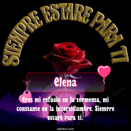 Siempre estaré para tí Elena