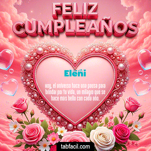 GIF Animado de Feliz Cumpleaños para Eleni - 🎂 Feliz Cumpleaños