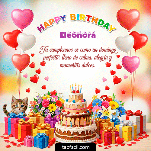 Gif Happy BirthDay Eleonora