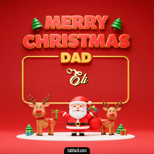Merry Christmas DAD Feliz Navidad Eli
