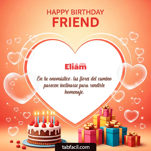 Gif Happy Birthday Friend Eliam