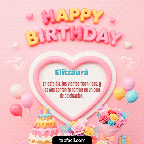 GIF Animado de Feliz Cumpleaños para Elitzaura - Happy Birthday Amiga