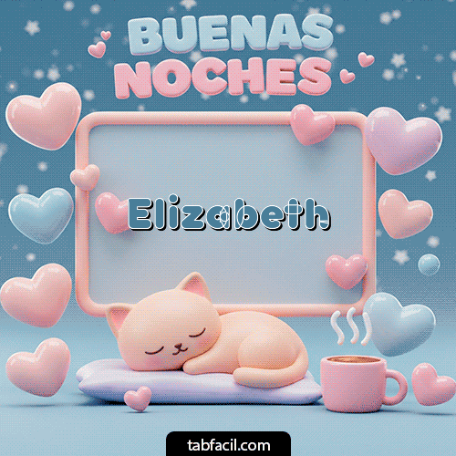 Luna estrellas de buenas noches Buenas Noches Elizabeth