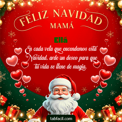 GIF Animado de Feliz Navidad para Ella - Feliz Navidad Mamá