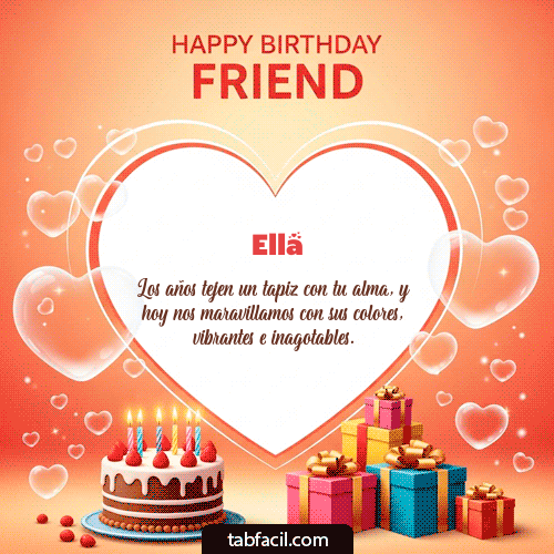 Gif Happy Birthday Friend Ella