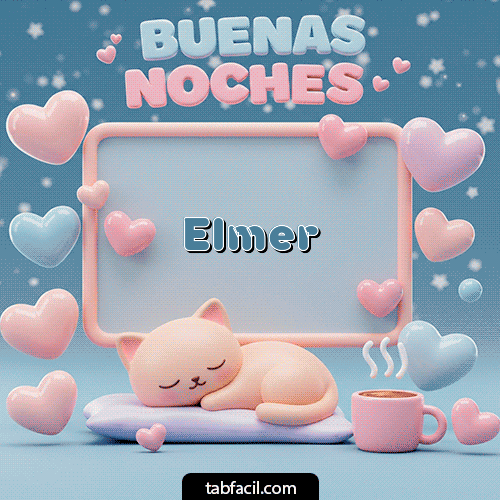 Gif Luna estrellas de buenas noches Buenas Noches Elmer