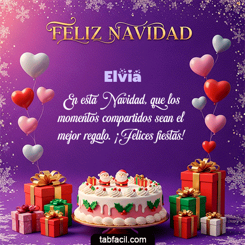 GIF Animado de Feliz Navidad para Elvia - 🎅 Merry Christmas