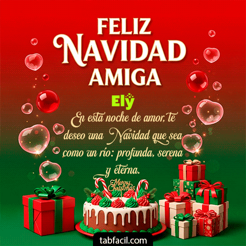 GIF de Ely - Feliz Navidad Amiga