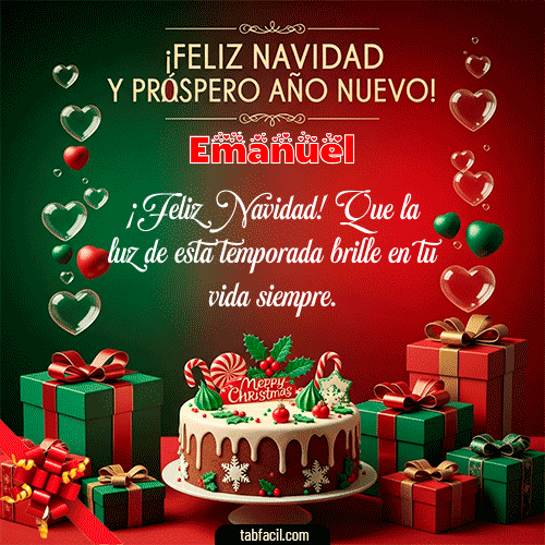 Feliz Navidad y Próspero Año Nuevo Feliz Navidad Emanuel